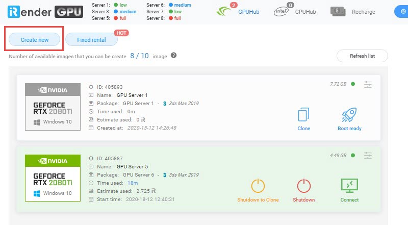 create more images on iRender