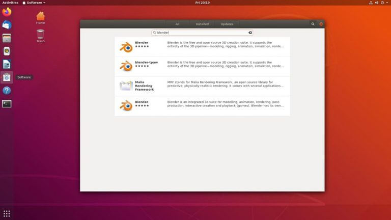 blender ubuntu