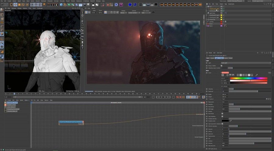 Which is different between Octane and Arnold? 3