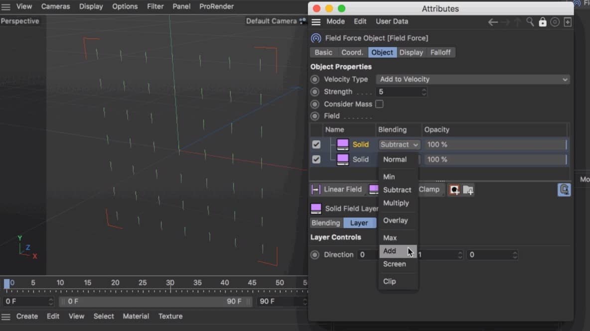 Field Force in Cinema 4D