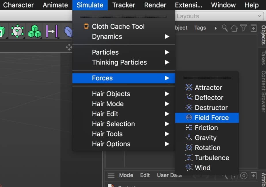 Field Force in Cinema 4D