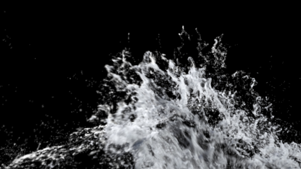 Rendering the original FLIP sim directly as whitewater.