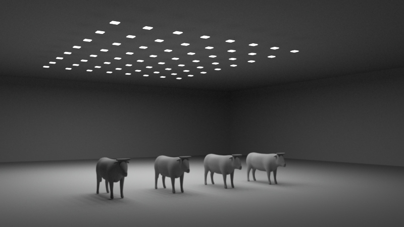 Optimize rendering time on Redshift using Mesh Lights 3
