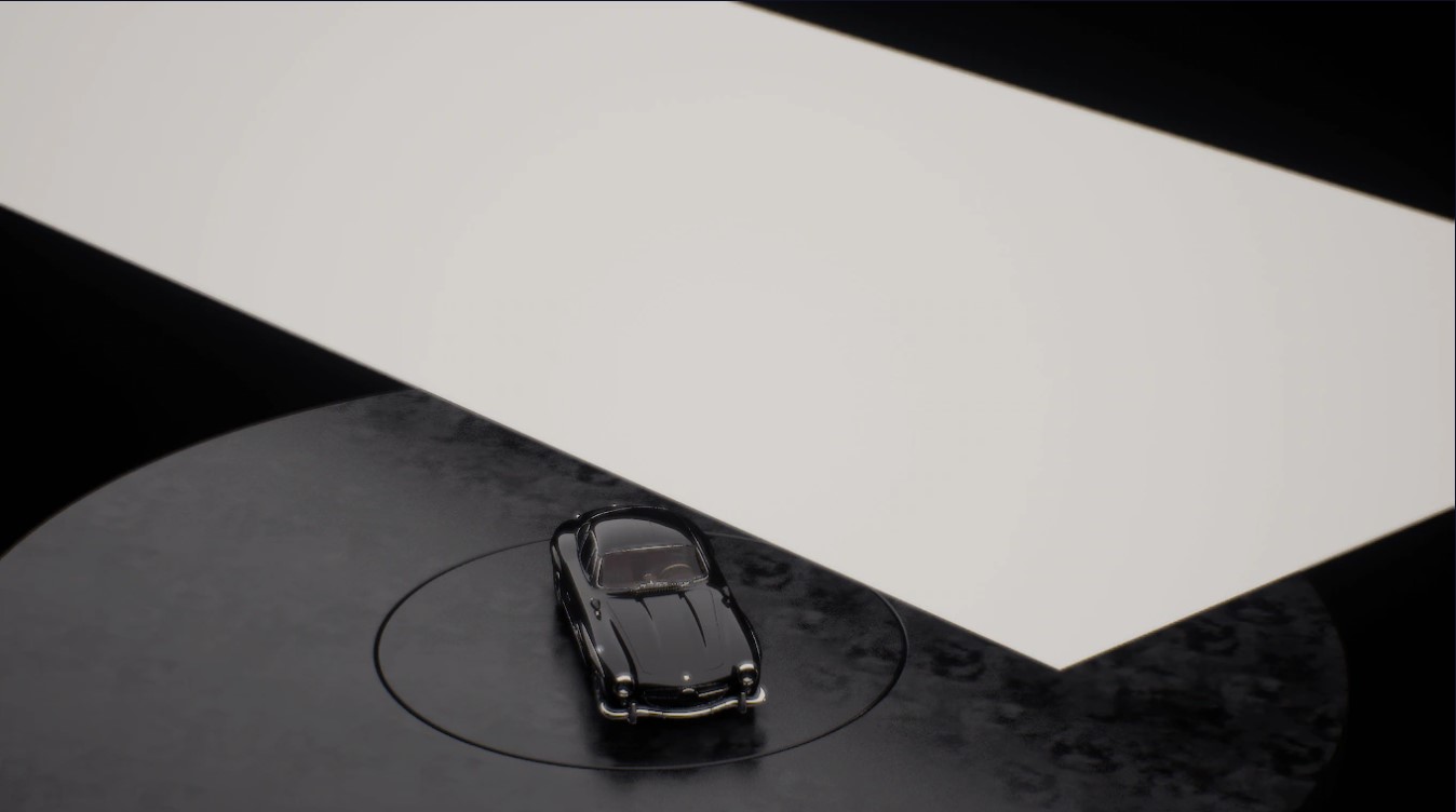 et up automotive studio lighting in Unreal Engine 9