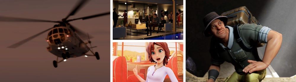 Not only human characters, all creatures, vehicles, robots, or animated objects can be directly transferred from iClone to Omniverse to enliven the Metaverse.