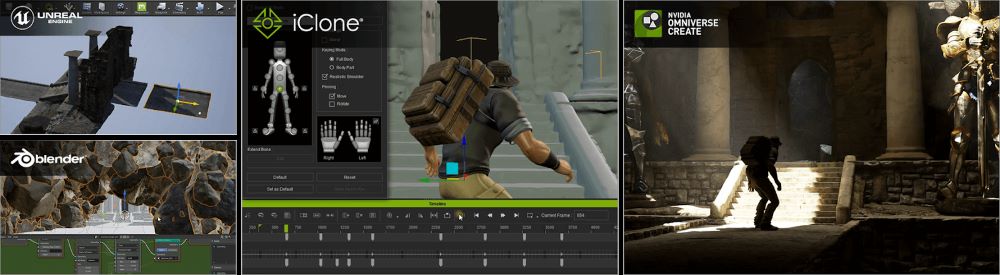 Composing Scenes In Omniverse With Digital Humans Fast Animation with iClone and Nvidia Omniverse |iRender