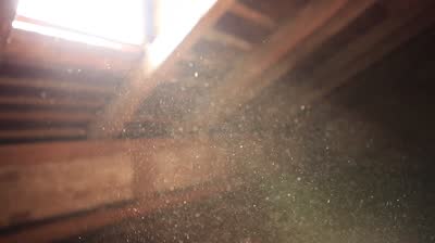 floating dust