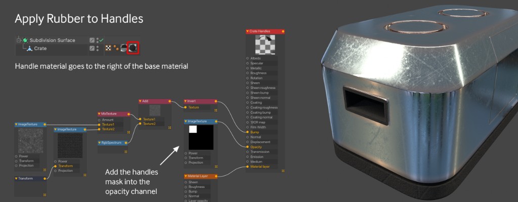 Understand Mixing and Layering Systems in Octane for C4D - Handle Mask