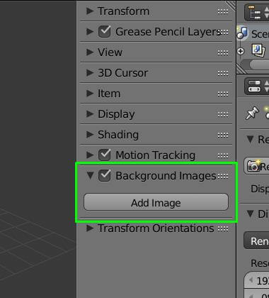 How Set A Background Image For Reference In Blender