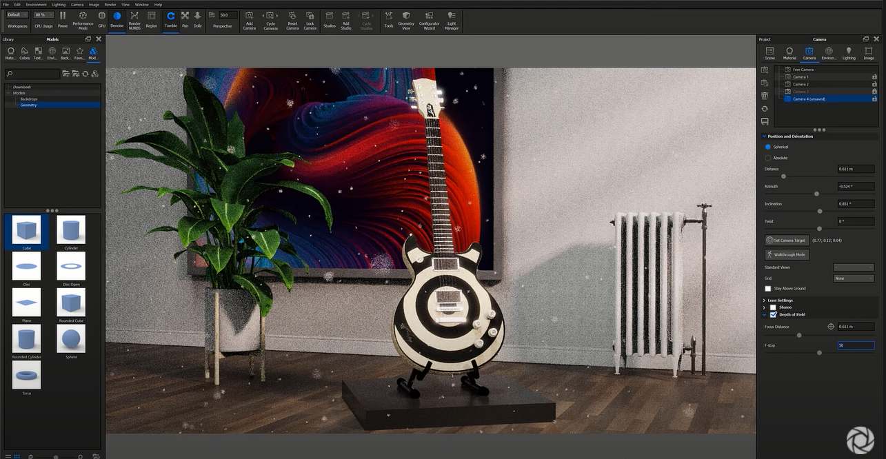 How to Create Floating Dust in KeyShot KeyShot Cloud Rendering
