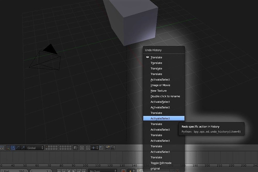 Overview about Blender Undo and Redo with iRender Cloud Rendering
