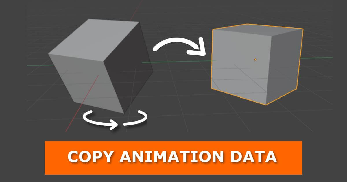 How to copy animation data from one object to another in Blender