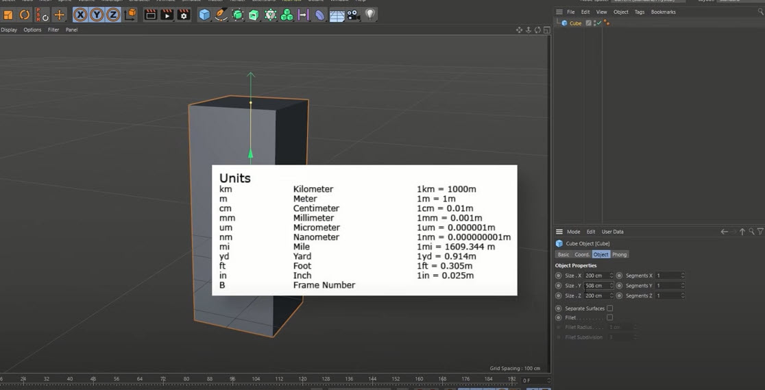 10 Features in Cinema4D - Other Units
