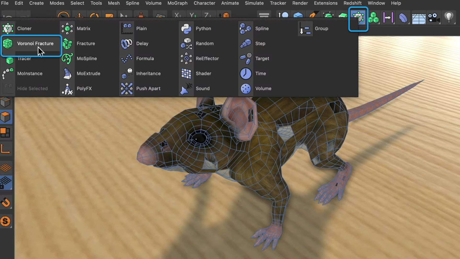 Closing all polygon holes in one go in Cinema 4D iRender with C4D 04