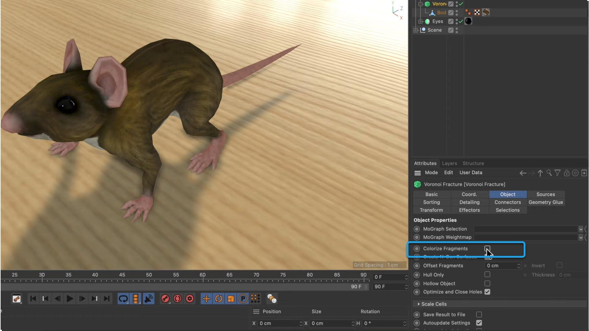 Closing all polygon holes in one go in Cinema 4D iRender with C4D 08