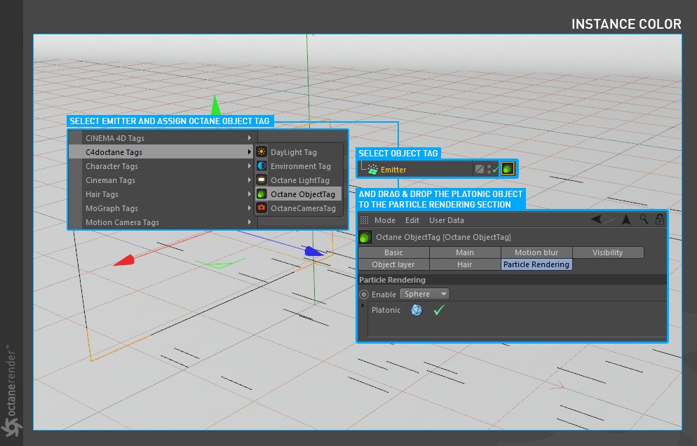 How To Use Standard C4d Particles With Octane 