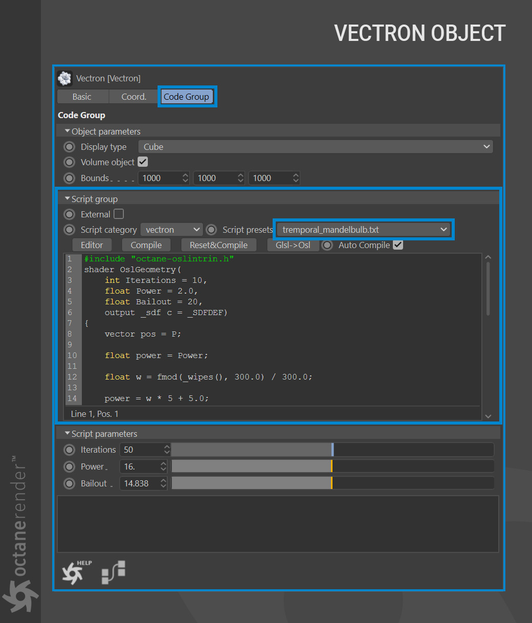 Explore Vectron in OctaneRender Plugin for Cinema 4D 2