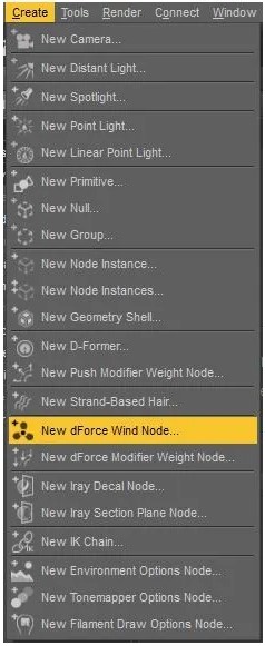 Improve Your Renders With the dForce Wind Node in Daz Studio 1
