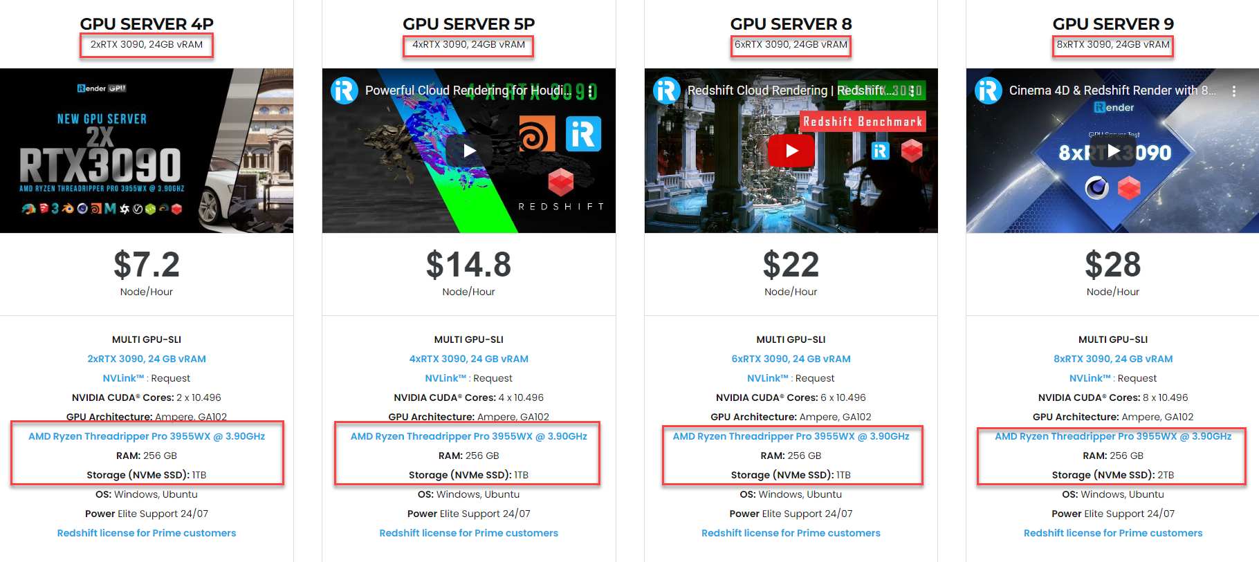 Server packages for Arnold
