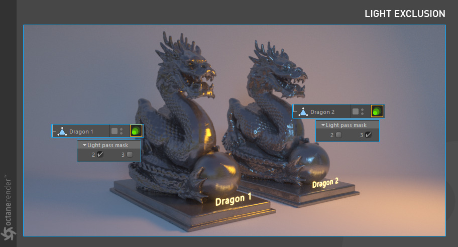 Working with Light Linking in Octane 6