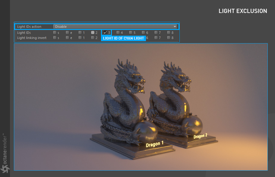 Working with Light Linking in Octane 3