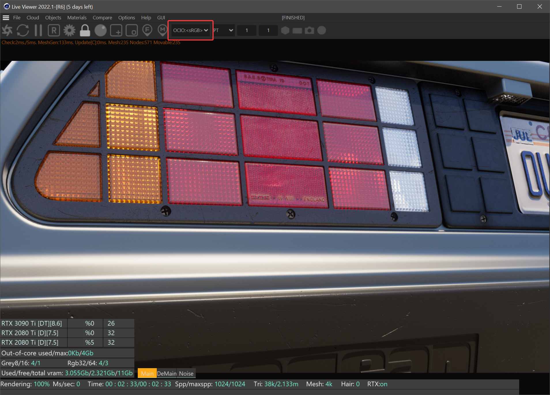 How to use Octane ACES/OCIO for Cinema 4D iRender with Cinema 4D and Octane 07