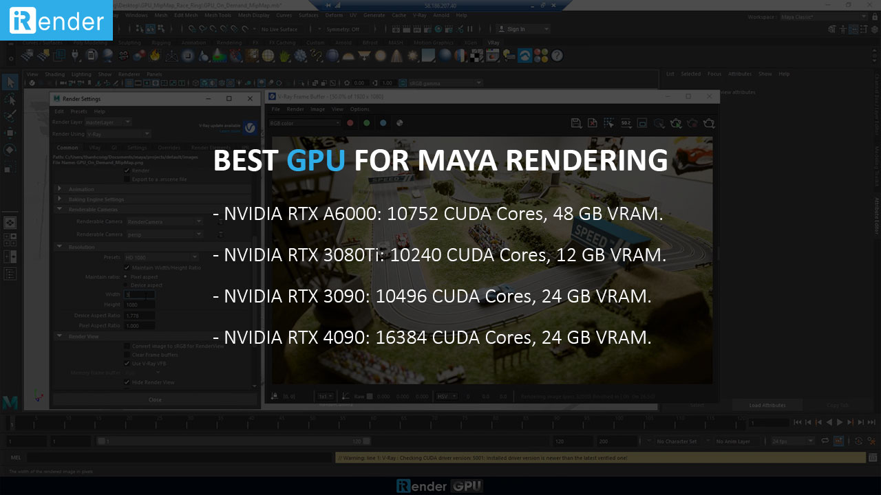 best gpu for autodesk maya