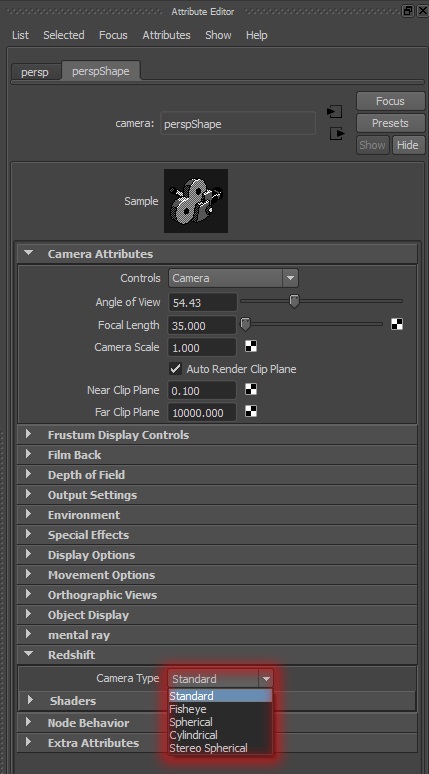 Dive into Redshift Camera types for Maya 1