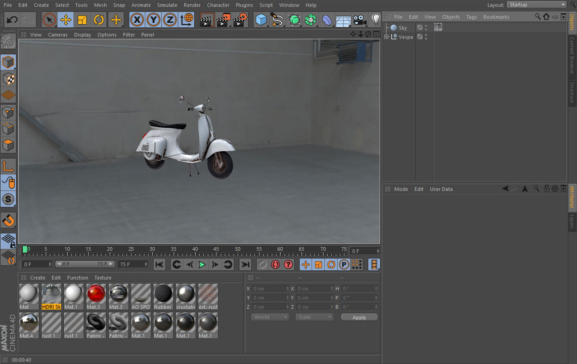 How to set up HDRI lighting in Cinema 4D 5