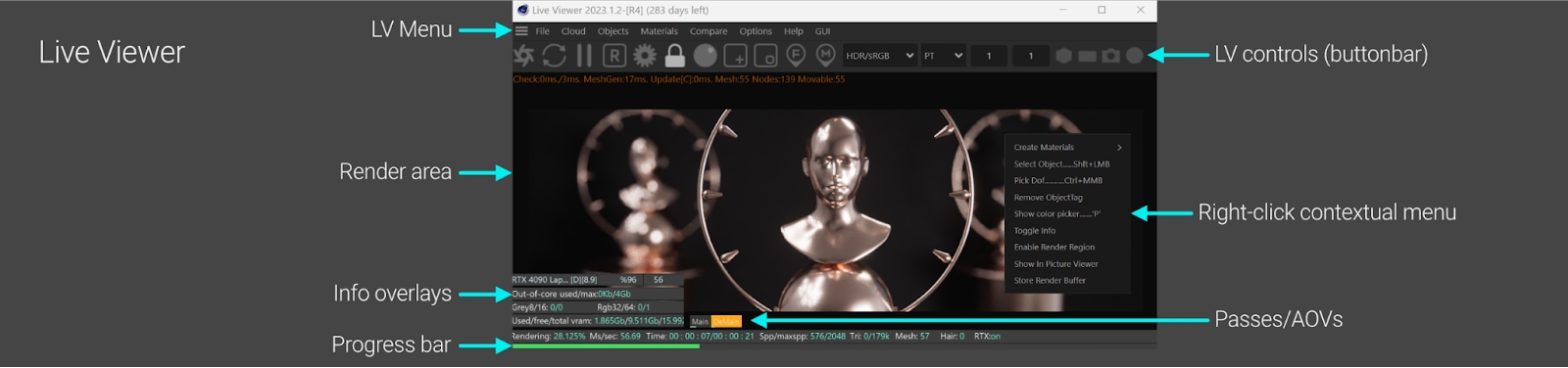 Quick Reference Guide in Octane for Cinema 4D with iRender 01