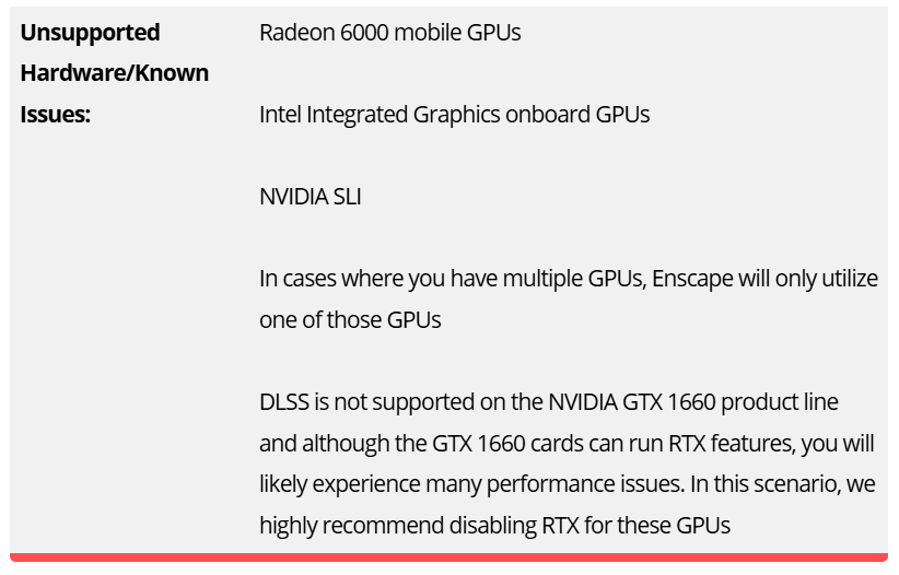 System Requirements for Enscape and PC Recommendations 2