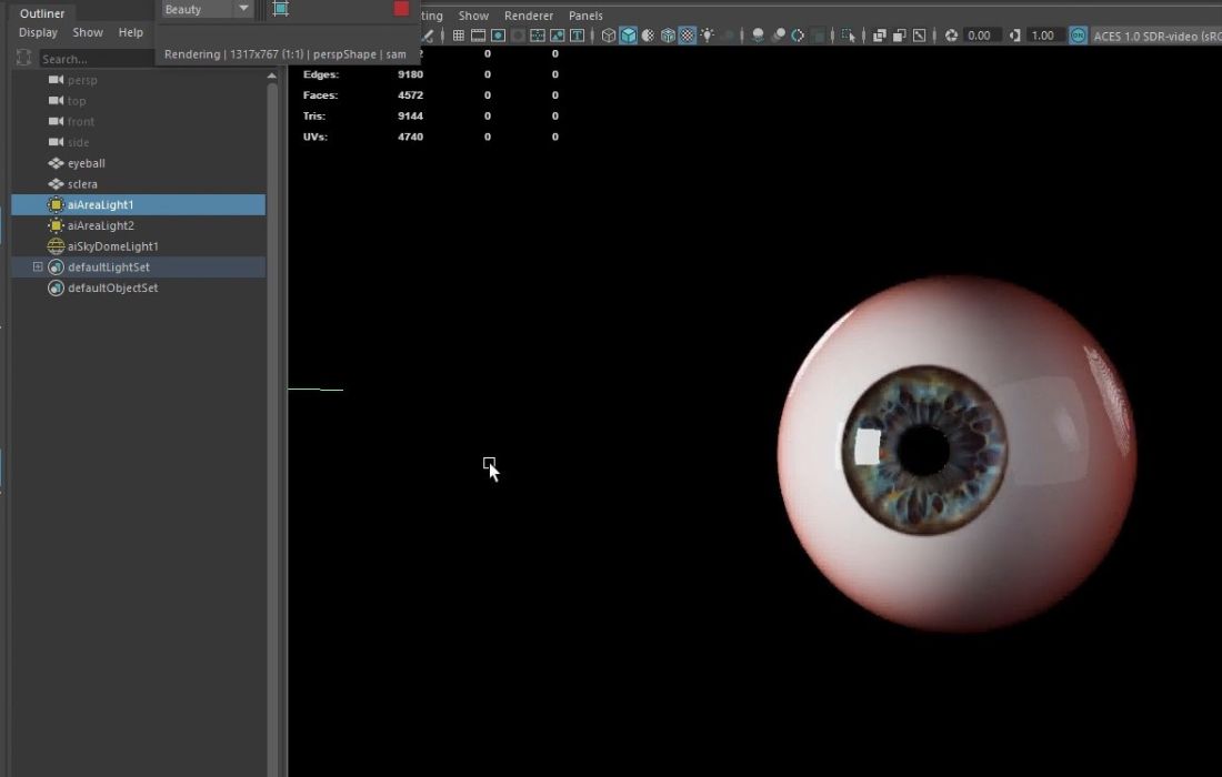 Basic steps to model 3D eyes 5