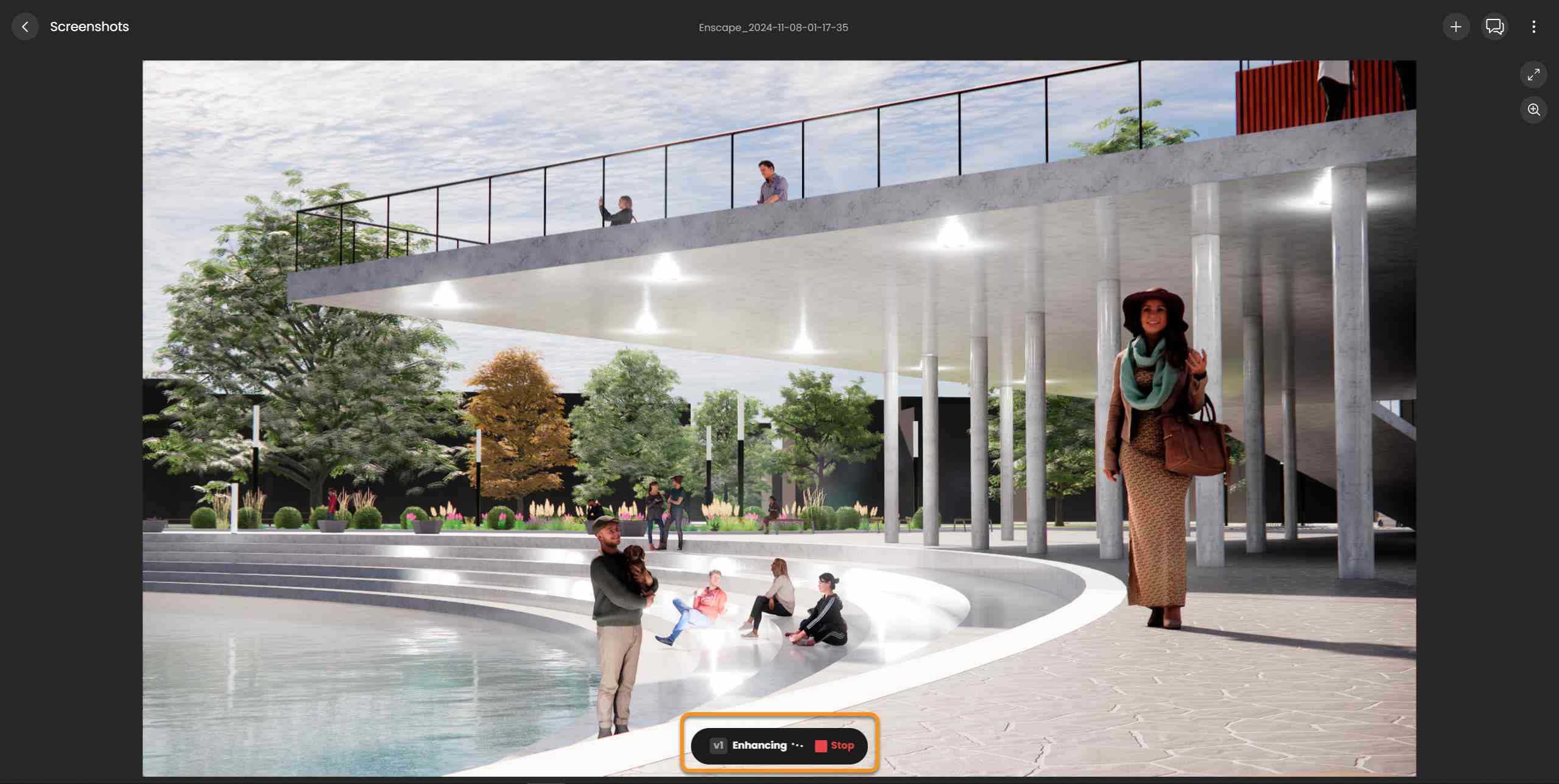 Evaluate the quality of your visualizations with Chaos AI Enhancer 8