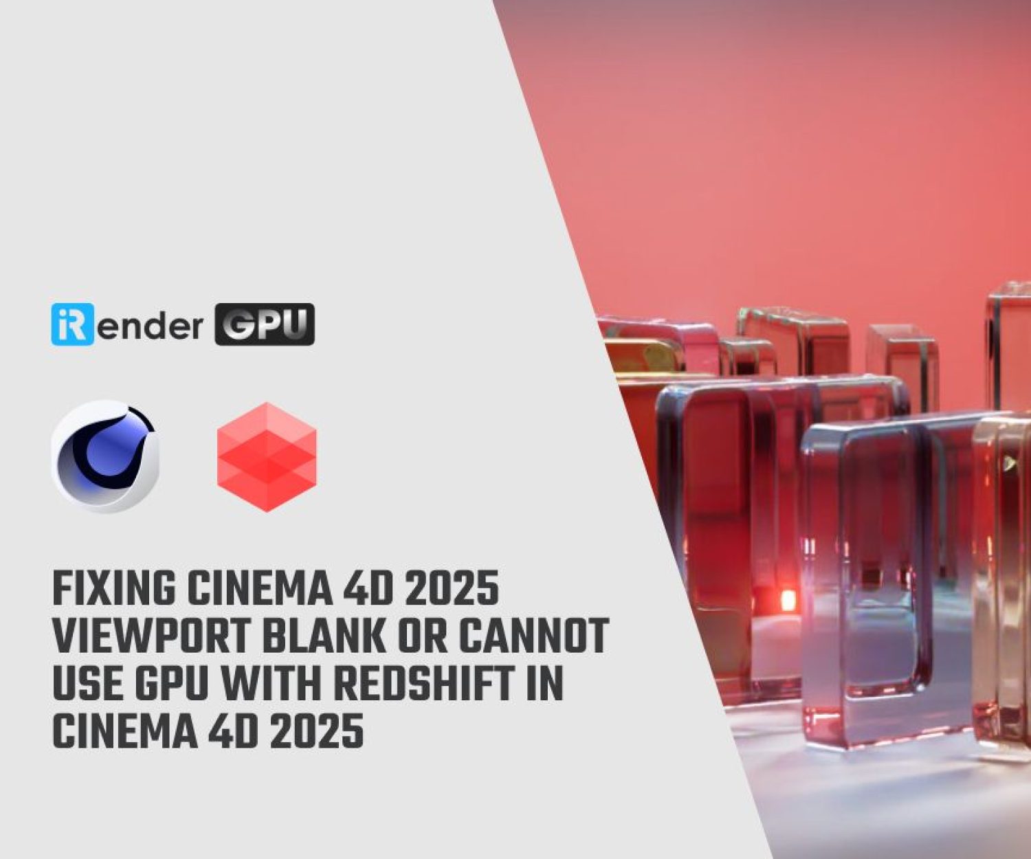 Fixing Cinema 4D 2025 viewport blank or cannot use GPU with Redshift in Cinema 4D 2025
