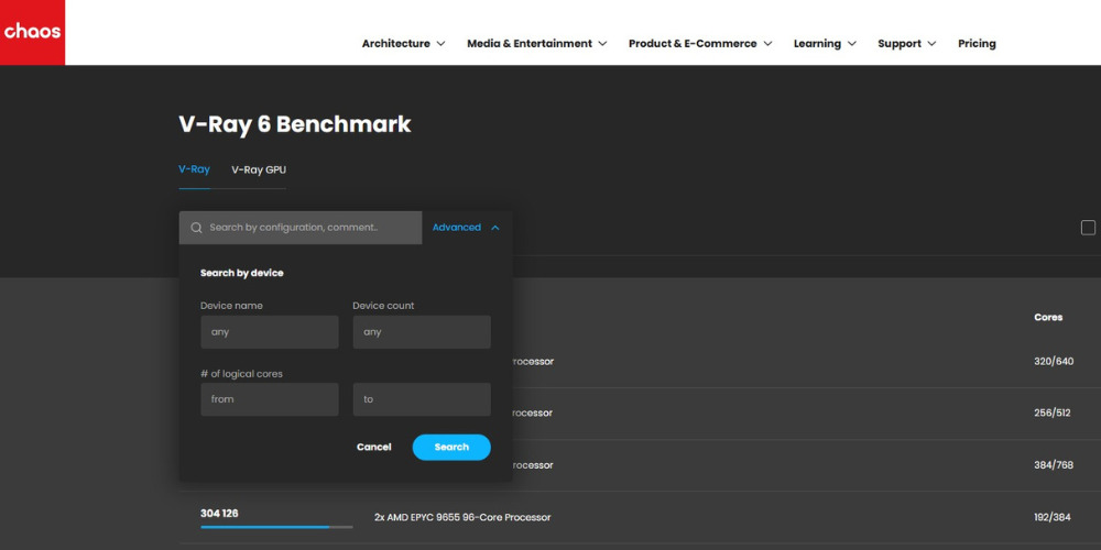 V-ray benchmark and real test with iRender 4