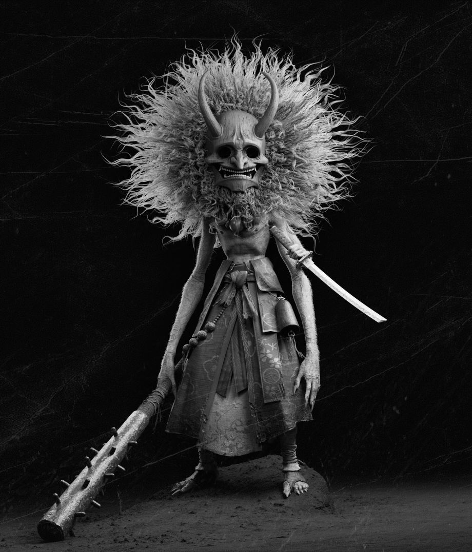 Japanese Oni Demon Created with ZBrush & Substance 3D Painter 5
