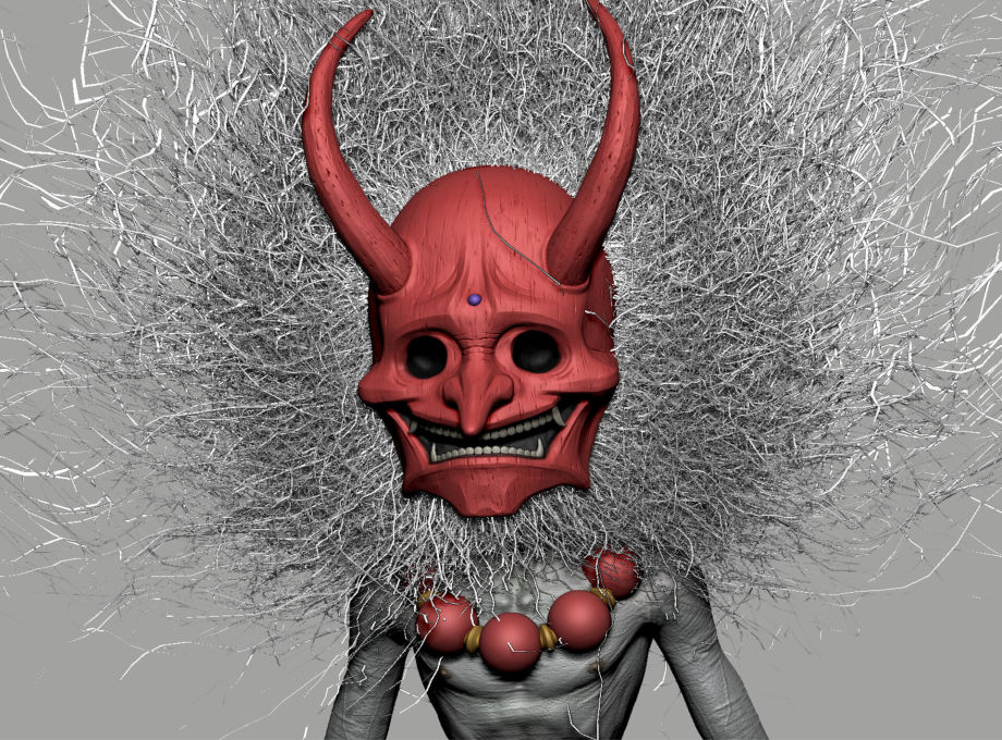 Japanese Oni Demon Created with ZBrush & Substance 3D Painter 6
