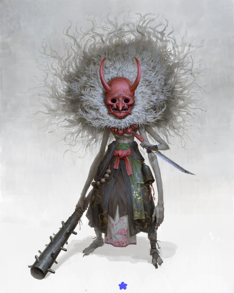 Japanese Oni Demon Created with ZBrush & Substance 3D Painter 9