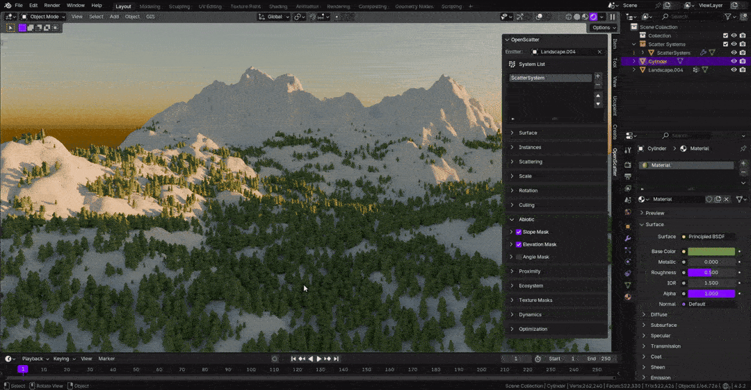 OpenScatter: A Free and Powerful Blender Add-on for Advanced Object Scattering 2