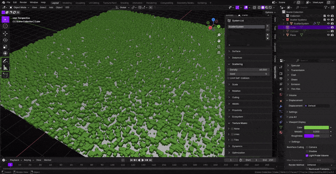 OpenScatter: A Free and Powerful Blender Add-on for Advanced Object Scattering 8