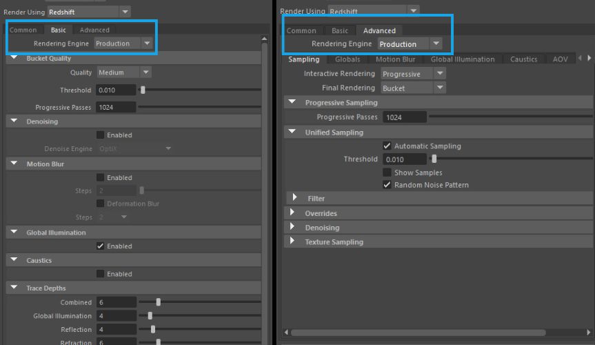 How to optimize Render settings for Redshift 1