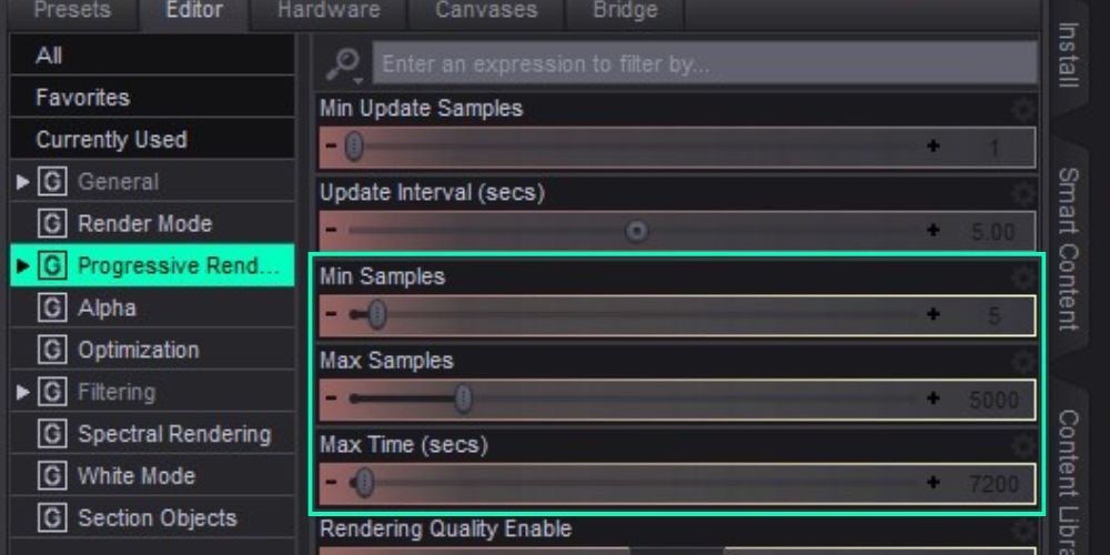 What are the best settings for iRay in Daz3D 6