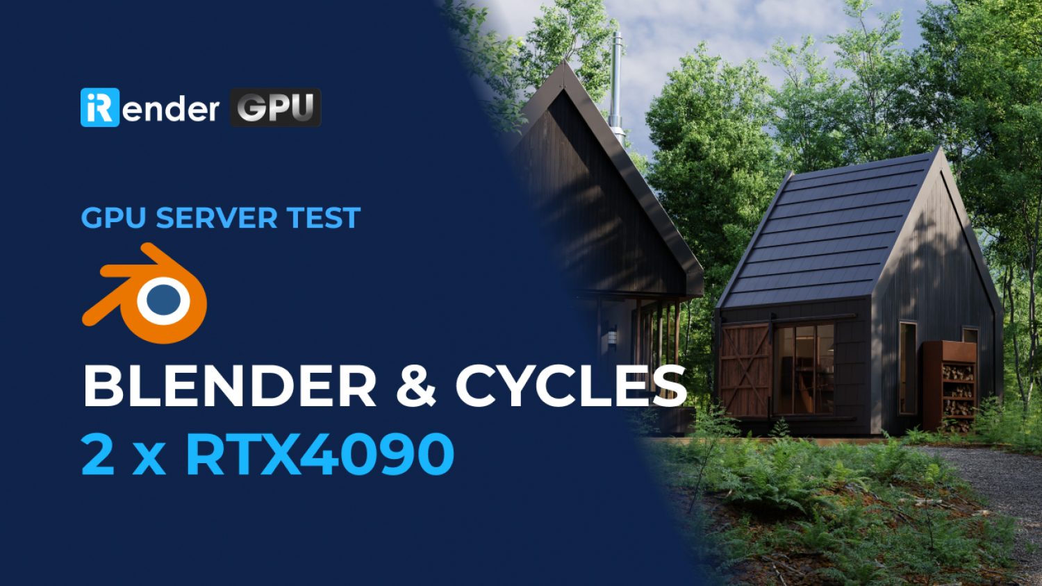 iRender GPU server test 2 rtx4090 Blender