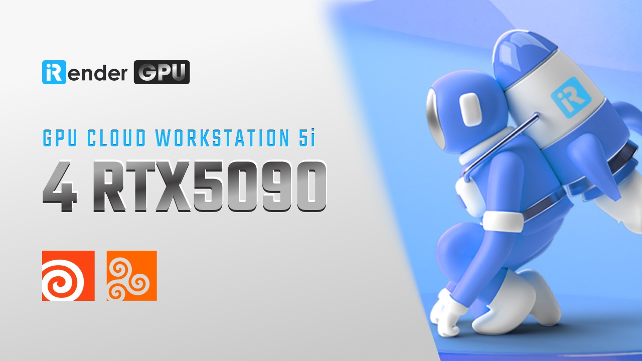 Houdini Karma XPU Render Farm 4xRTX 5090