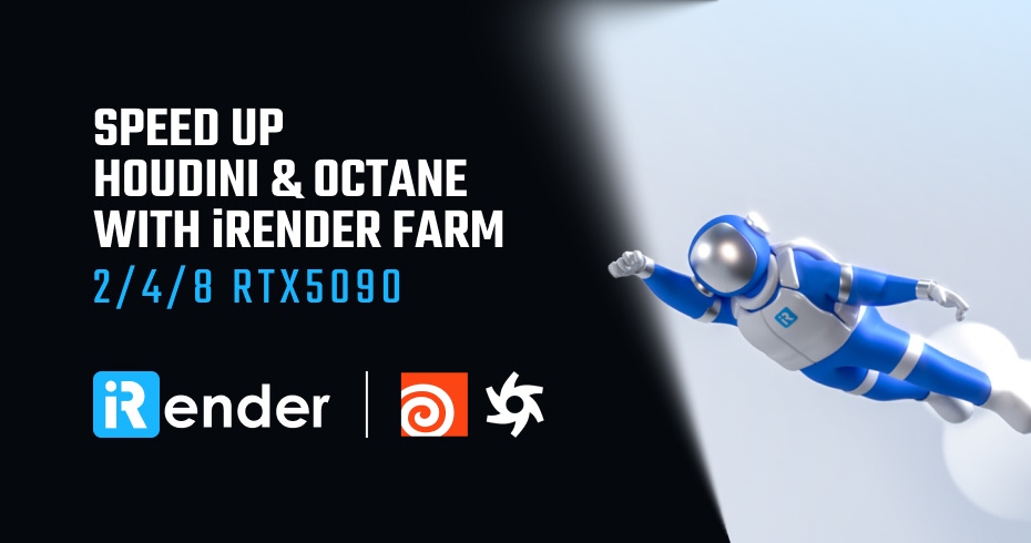 Houdini Octane Render Farm RTX 5090