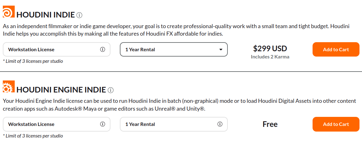 Houdini Licenses Explained for Render Farms: Apprentice, Indie, Core, FX and Engine 5